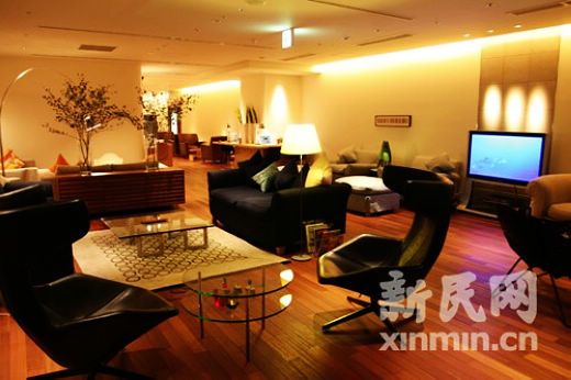 The member's lounge, a little luxury. Photo by Li Tianyang