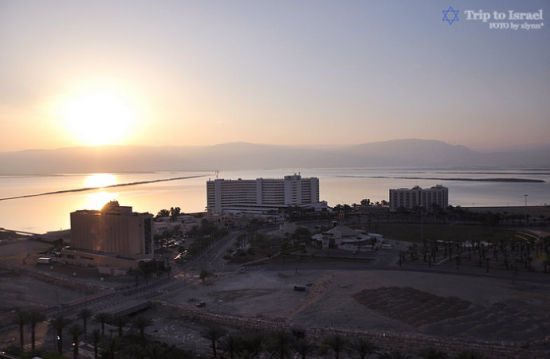 Early in the morning to Israel, the Dead Sea View