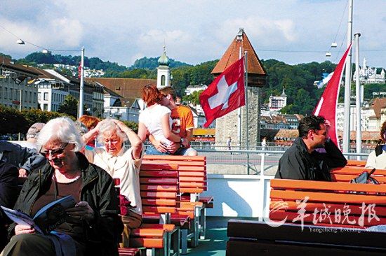 Lake Lucerne on the ferry