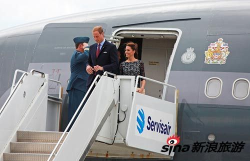 Prince William and his wife arrived in Ottawa