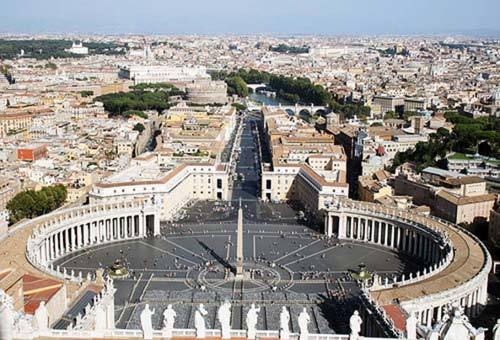 A bird's eye view of Rome