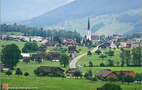 The Swiss town of scenery