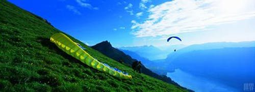 Paragliding is derived from a French climbers whim.