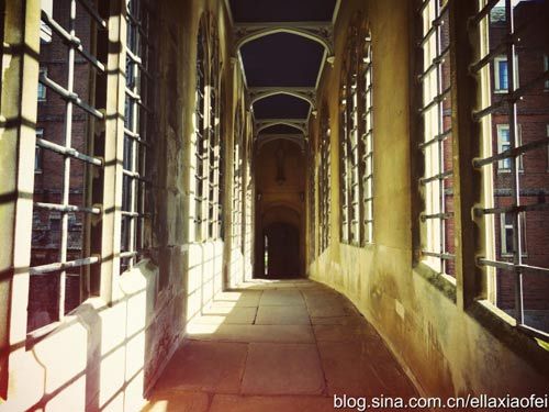 Afternoon, St John's college, Cambridge, natural light and shadow magic hands.