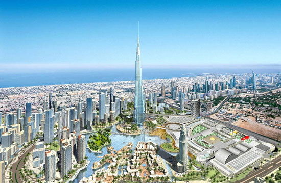 The world's tallest building - the Burj Dubai