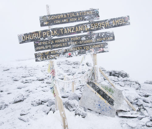 The highest peak in Africa should not be underestimated.