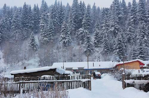 雪鄉(xiāng)的美麗雪景