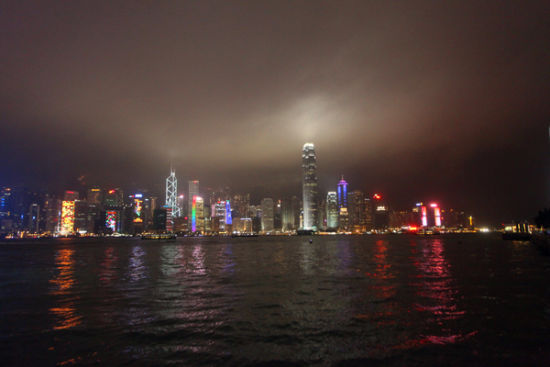 维港夜景 摄影：丁一一一