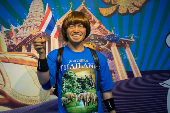 组图:去杭州首座蜡像馆黑根和男神约会(2)