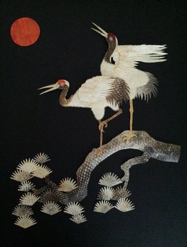 龙江特色工艺画之芦苇画