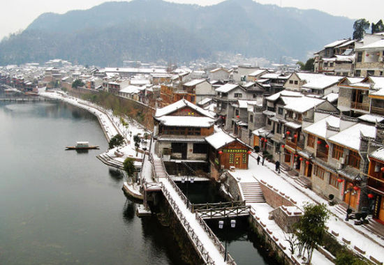 湖南初冬最有可能下雪的地方 凤凰古城