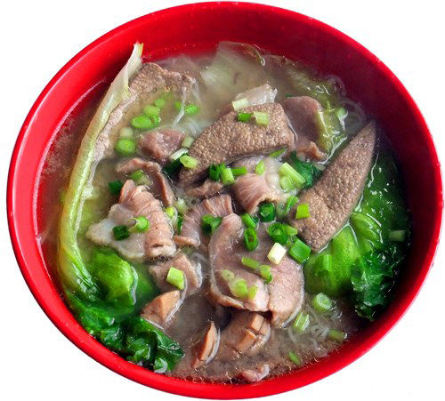 风味独特的八刀汤与牛肉丸