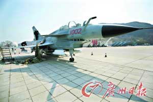 中国航空博物馆展出的歼-10战机。机长16.43米,翼展9.75米,机高5.43米。田希宝/CFP