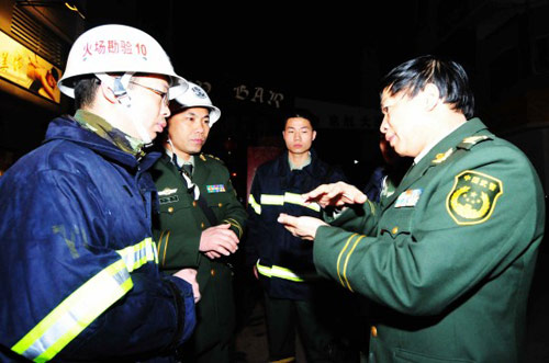 福建长乐一家酒吧发生特大火灾15人死亡(组图