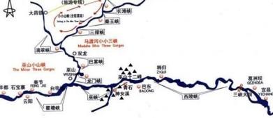 三峡大坝游览区旅游地图