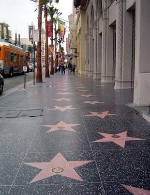 美国洛杉矶:好莱坞星光大道