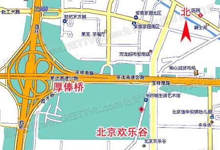 北京欢乐谷交通路线图