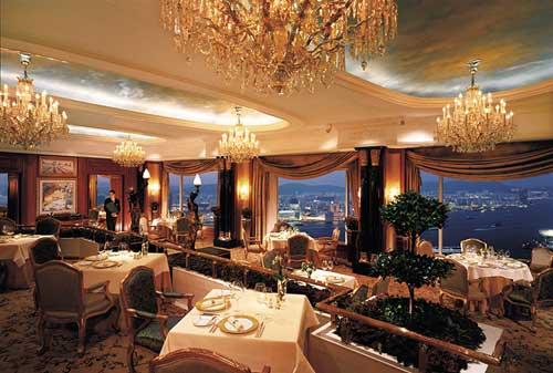 港岛香格里拉大酒店珀翠餐厅主用餐区