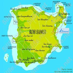 苏梅岛高清地图