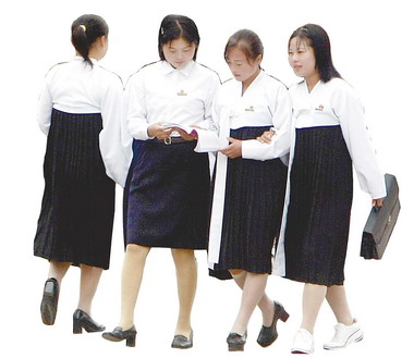 女人只穿裙子+难忘的朝鲜经历(图)