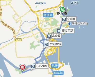 珠海翠湖高尔夫球会路线图