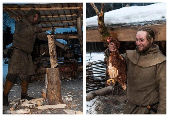 俄国男子极寒中挑战中世纪隐士生活。