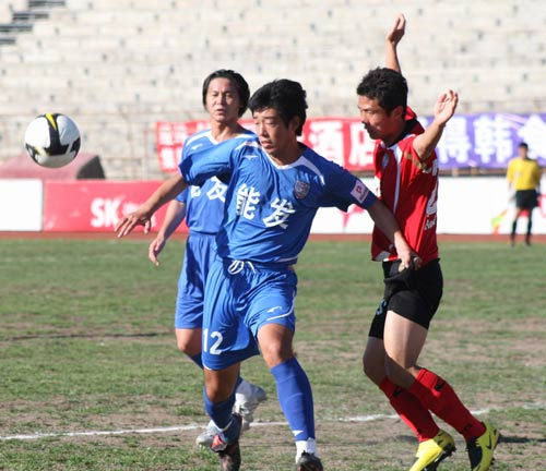 图文-[中甲]延边主场2-1力克南京有有 我可没动你