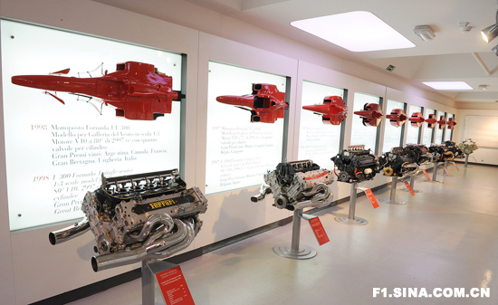图文-法拉利总部梦幻之旅 8台法拉利F1引擎展
