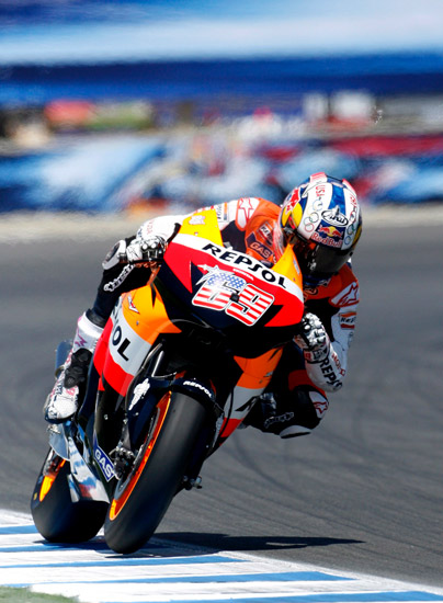图文-motogp美国大奖赛练习赛 前世界冠军海登