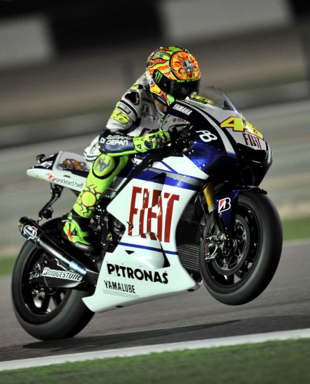 图文-卡塔尔站motogp练习赛战报 罗西的赛车像骏马