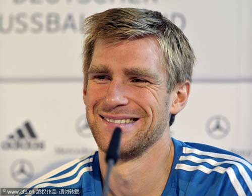 图文-德国队召开发布会备战世预赛 默特萨克很