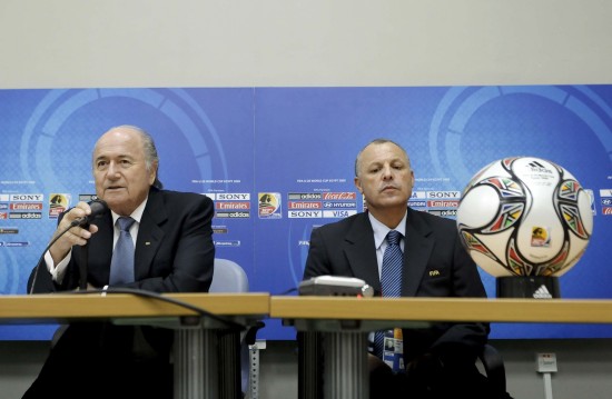 图文-国际足联U20世青赛开幕 布拉特出席发布