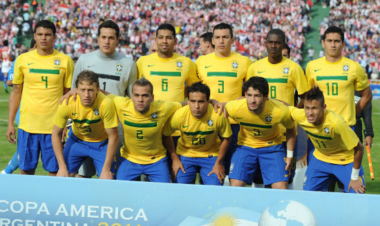图文-[美洲杯]巴西VS巴拉圭 巴西队首发阵容_国