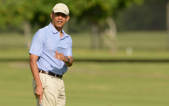奥巴马挥杆“美国最贵球场”——影子溪