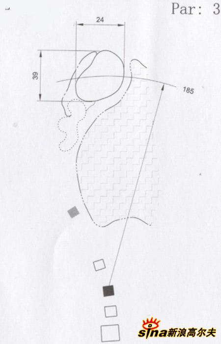图文-丽江玉龙雪山球场球道图八号洞PAR3-267码