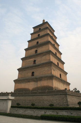 西安景点人文古迹唱大戏之大雁塔慈恩寺塔