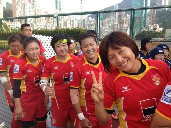 中国女子橄榄球队参加外围赛