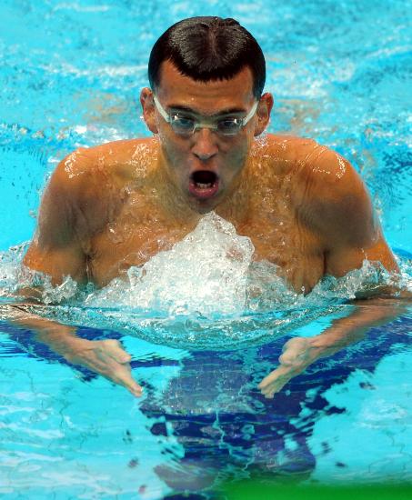 图文-奥运游泳测试赛4日赛况 匈牙利名将切赫