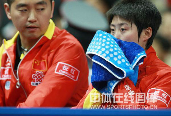 图文-世乒赛女团决赛中国VS新加坡 郭跃成长的