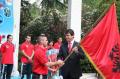 阿尔巴尼亚总统向阿体育代表团授旗