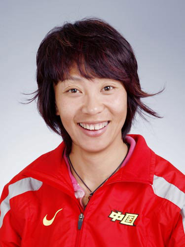 图文-北京奥运会中国代表团成立 女垒队员于燕宏
