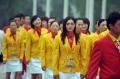 图文-北京奥运村举行开村仪式 中国选手盛装入场