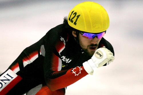图文-短道速滑世界杯美国站 大胡子哈梅林夺亚