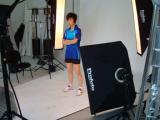 图文-乒乓球队拍摄宣传照花絮张怡宁有一姐范儿