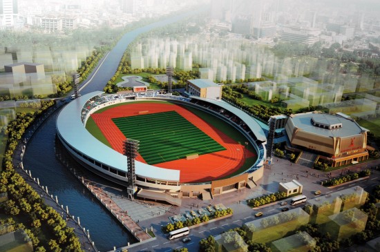 图文-广州番禺旧场馆改造迎亚运 新体育场效果
