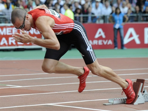 图文-国际田联钻石联赛巴黎站 瓦里内尔准备启动