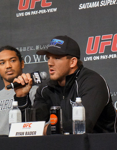 图文-UFC144将战日本新闻发布会 瑞恩-巴德尔
