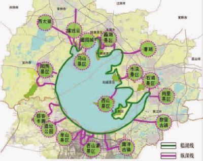 环太湖骑行路串起7个城市风景区