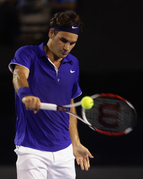 图文-澳网压轴戏纳达尔vs费德勒 天王单反威力