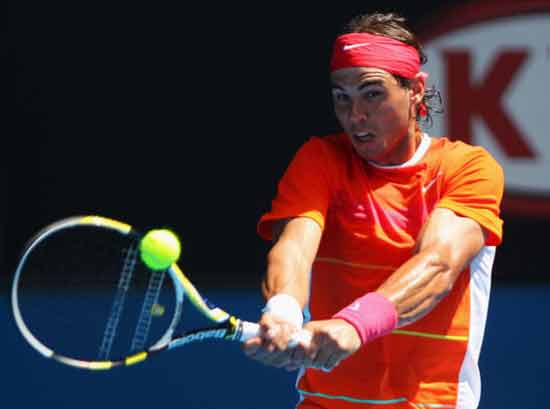 图文-[澳网]男单第三日纳达尔VS拉科 小臂优美